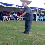 Missionary Fidel Allison speaking a message of challenge to missions.